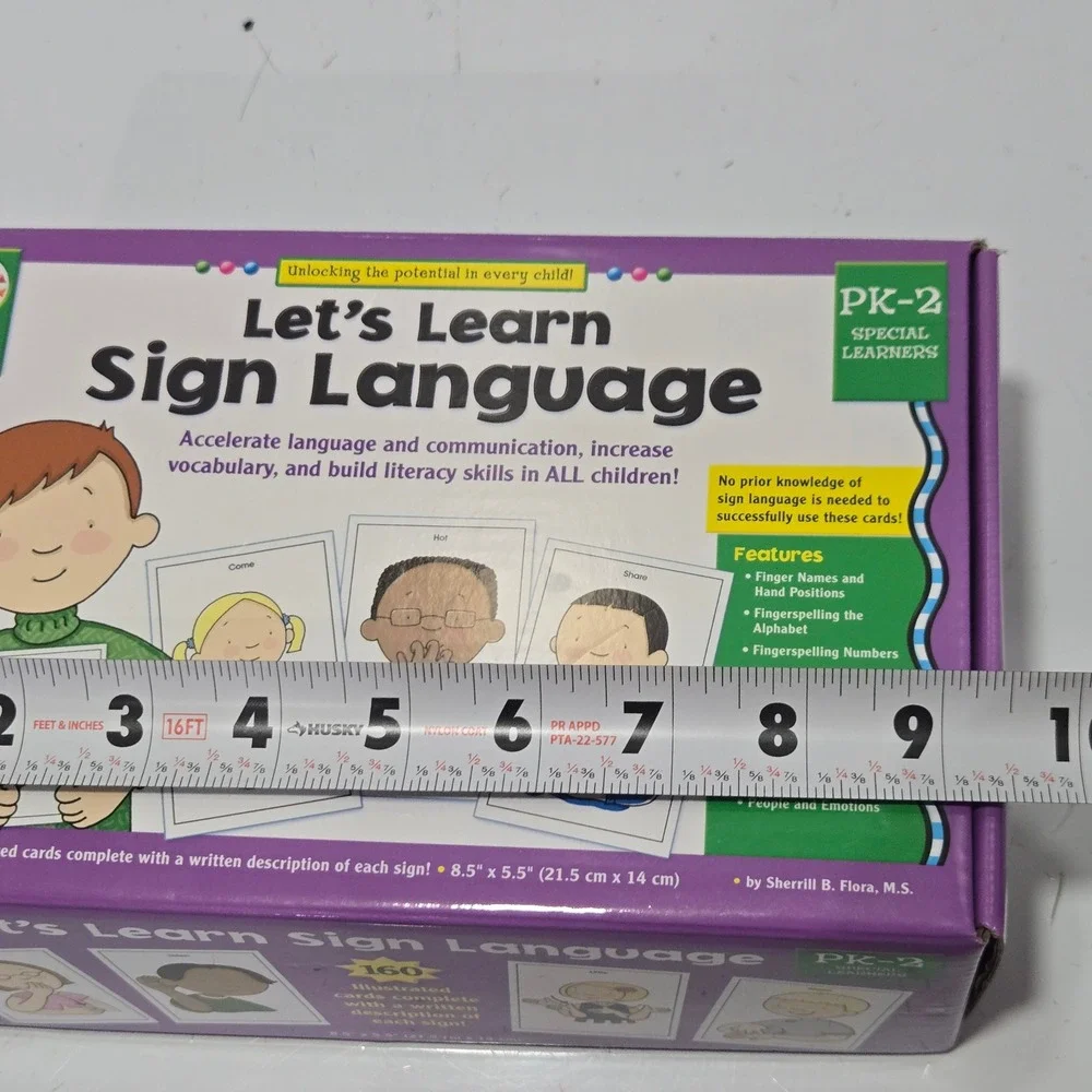 Key Education Let's Learn Sign Language 160 Flash Cards PK-2 KE-845046 ASL PK-2